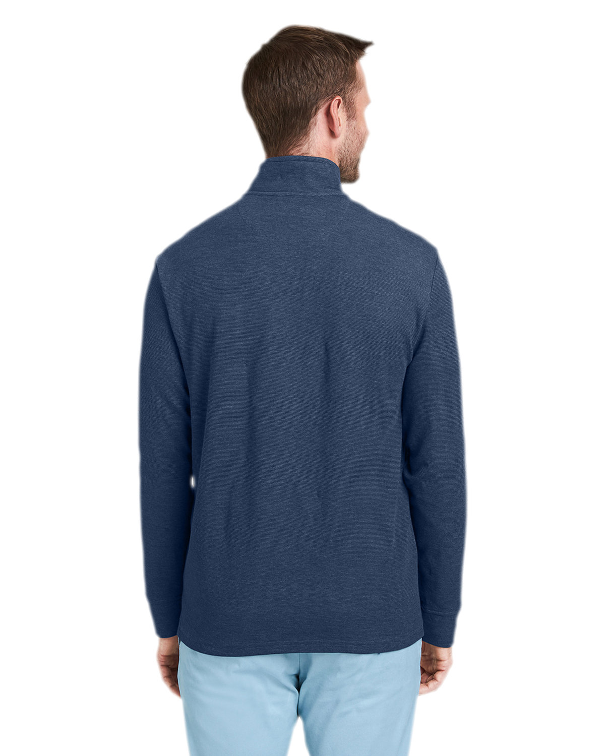 K002708 vineyard vines Mens Saltwater Quarter-Zip Pullover - Back Image