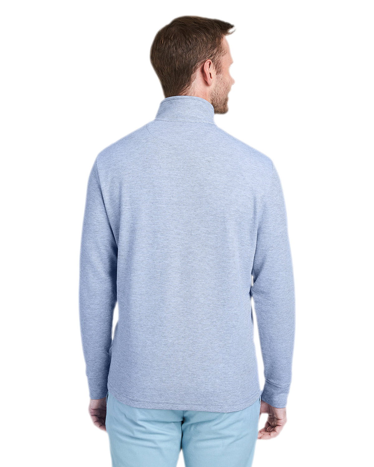K002708 vineyard vines Mens Saltwater Quarter-Zip Pullover K002708 vineyard vines Mens Saltwater Quarter-Zip Pullover - Back Image