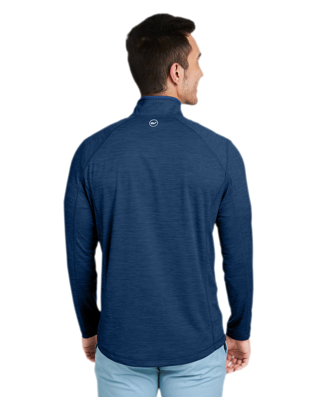 K002709 vineyard vines Mens Sankaty Quarter-Zip Pullover - Back Image
