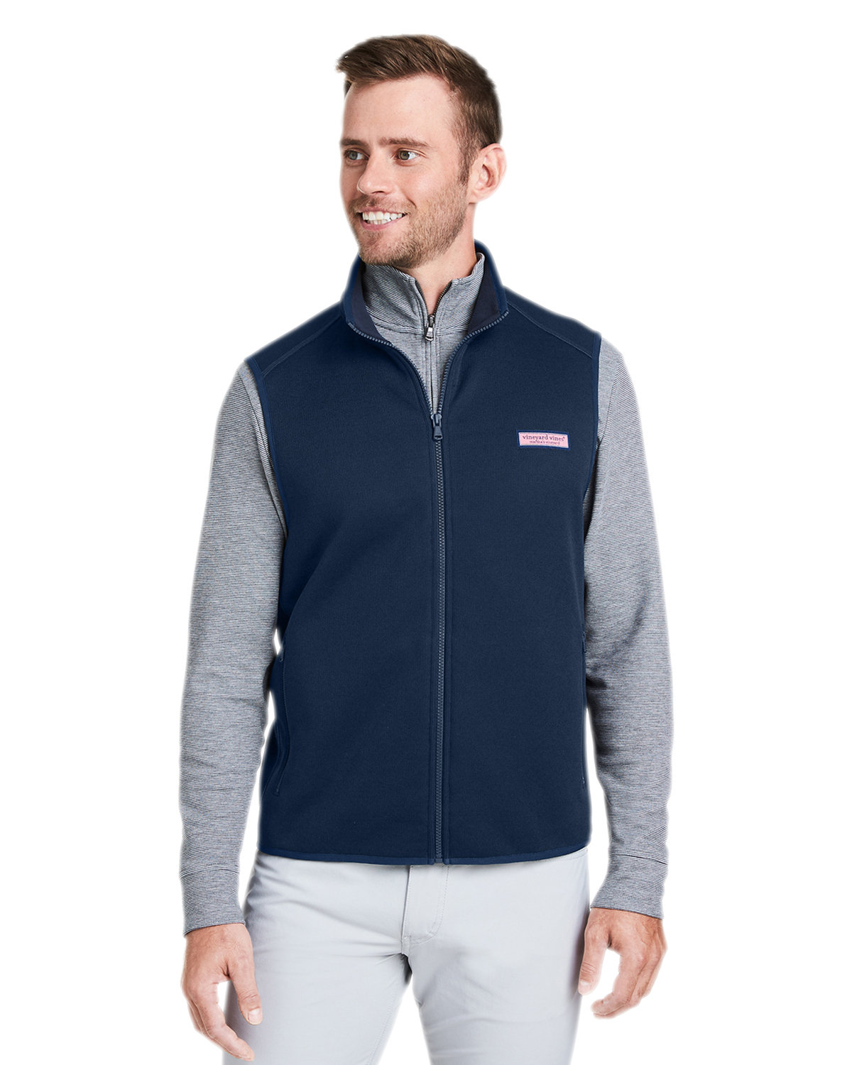 K002713 vineyard vines Mens Mountain Sweater Fleece Vest