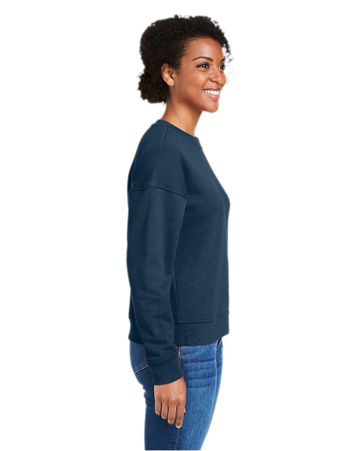 K002794 vineyard vines Ladies Garment-Dyed Crew - Siide Image