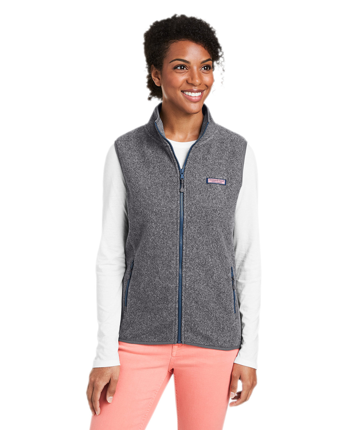 O001412 vineyard vines Ladies Harbor Fleece Vest