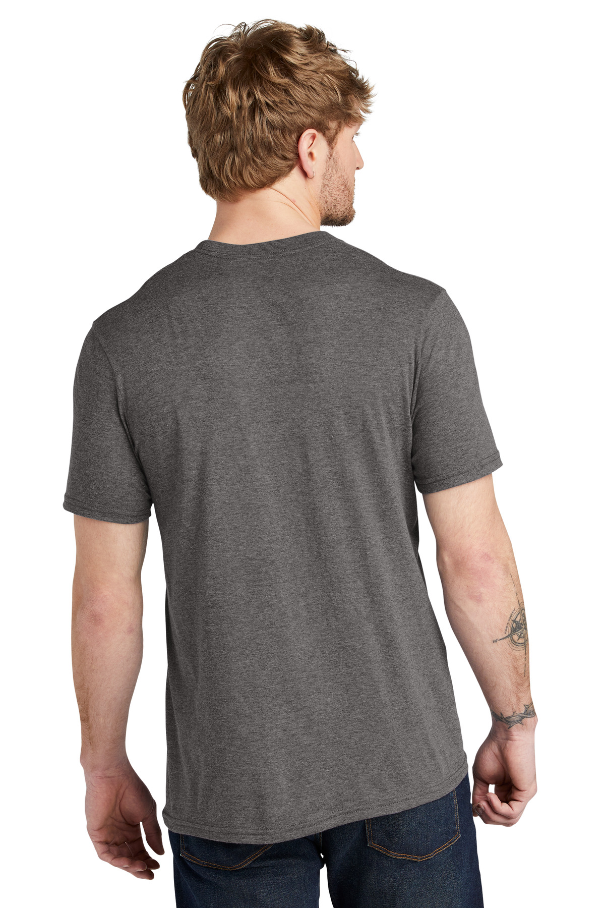 VL40 Volunteer Knitwear Tri Tee - Back Image