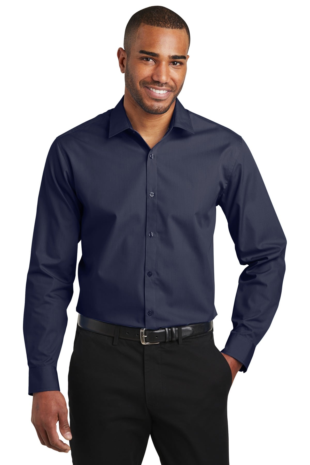 W103 Port Authority Slim Fit Carefree Poplin Shirt