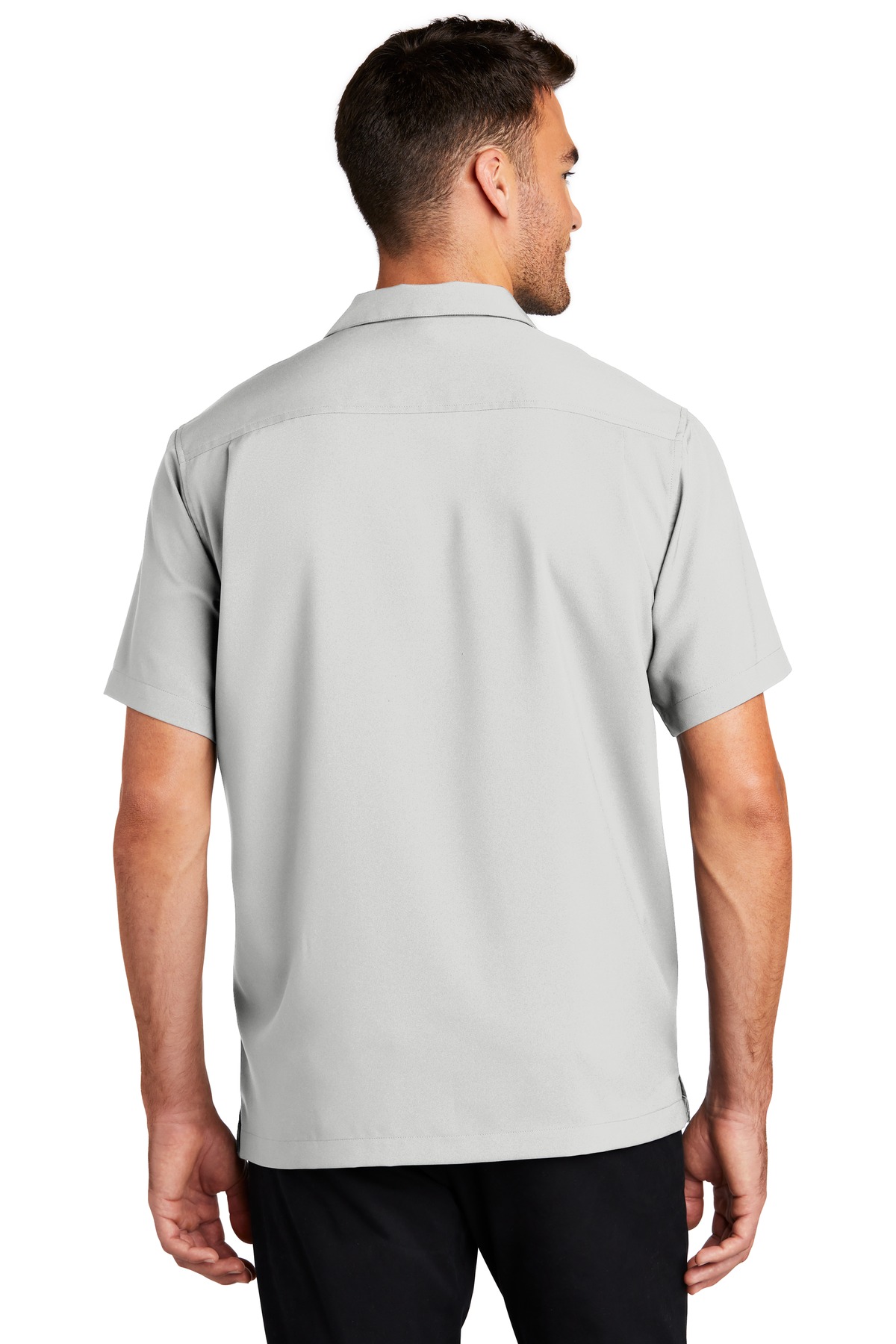 W400 Port Authority Short Sleeve Performance Staff Shirt - Back Image