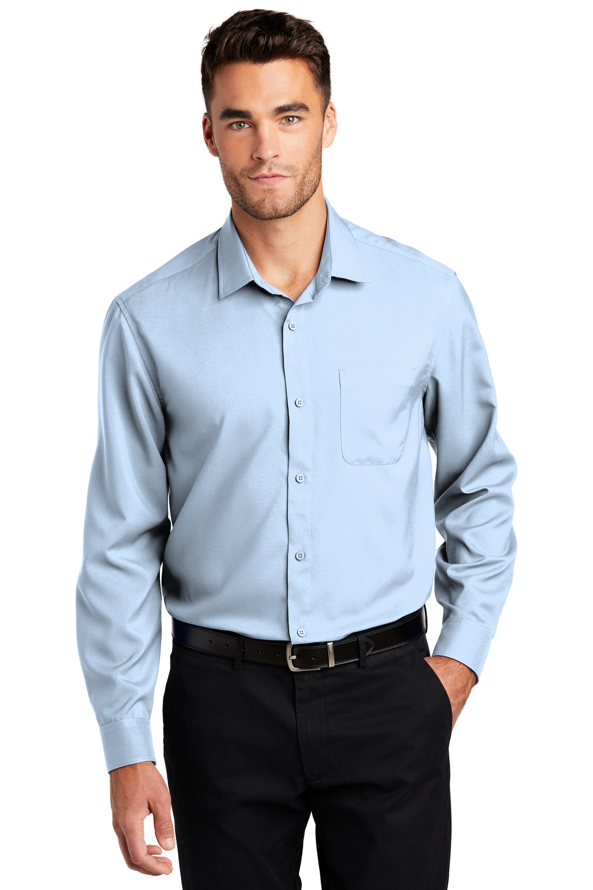W401 Port Authority Long Sleeve Performance Staff Shirt