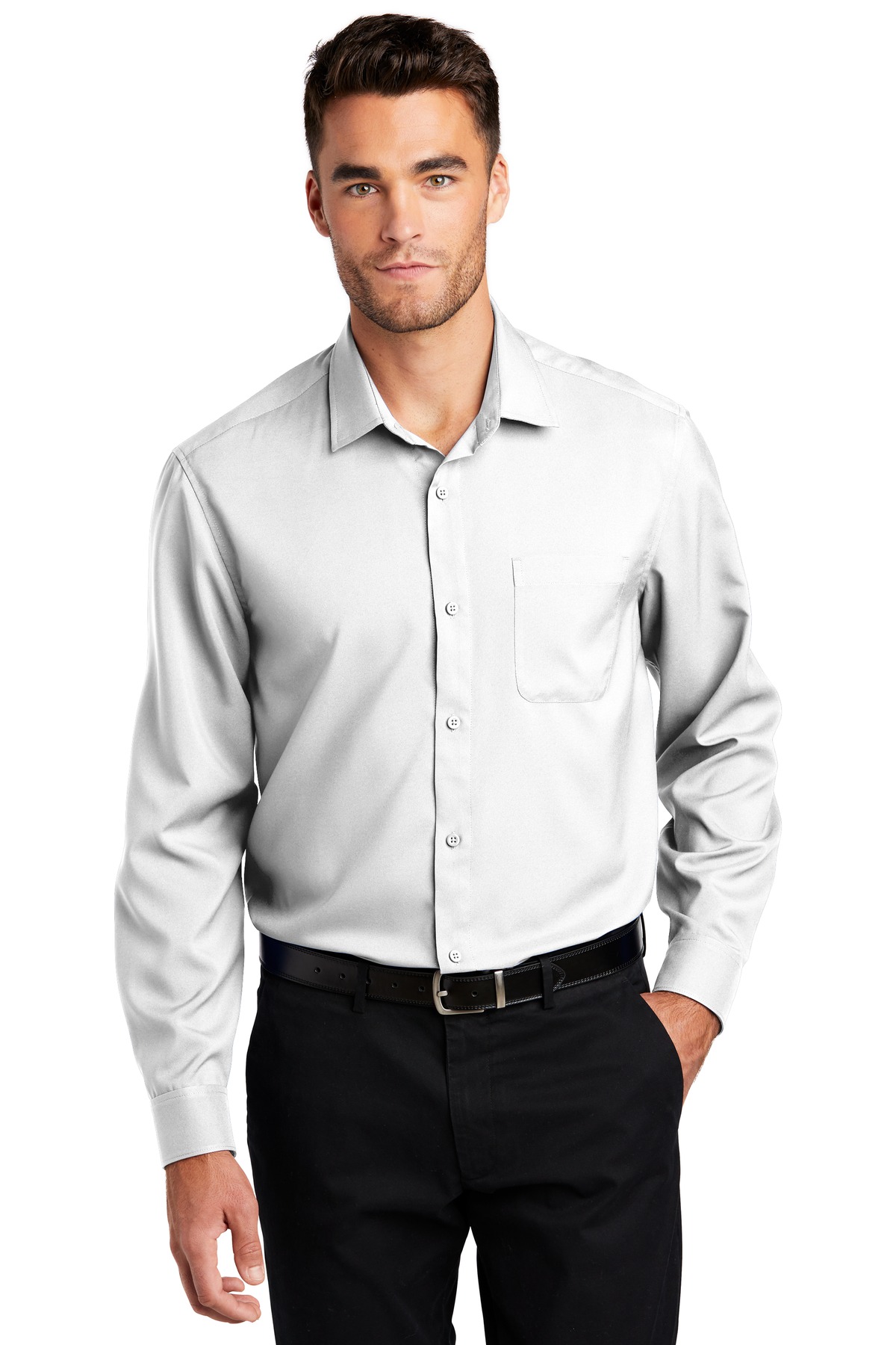 W401 Port Authority Long Sleeve Performance Staff Shirt