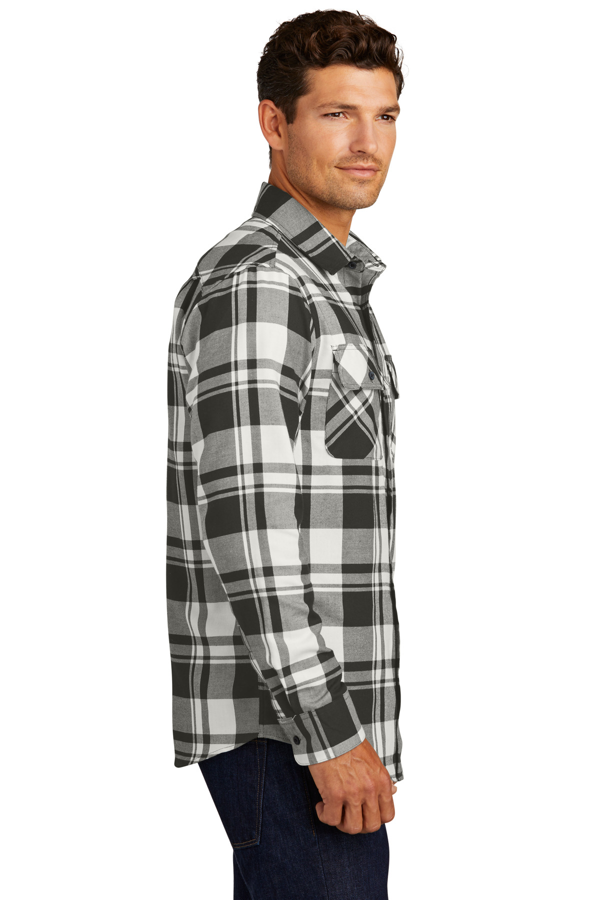 W668 Port Authority Plaid Flannel Shirt. - Siide Image