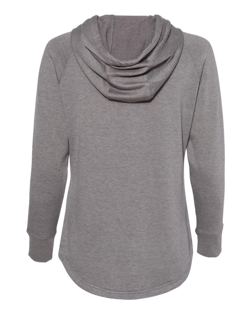 W20121 Weatherproof Women’s HeatLast Fleece Faux Cashmere Full-Zip Hooded Sweatshirt - Back Image