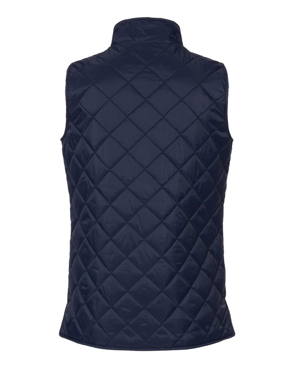 W207359 Weatherproof Womens Vintage Diamond Quilted Vest - Back Image