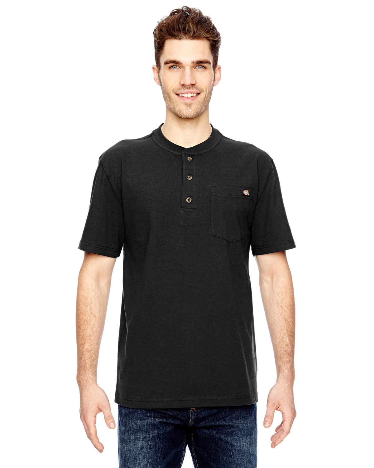 WS451 Dickies Mens 6.75 oz. Heavyweight Work Henley