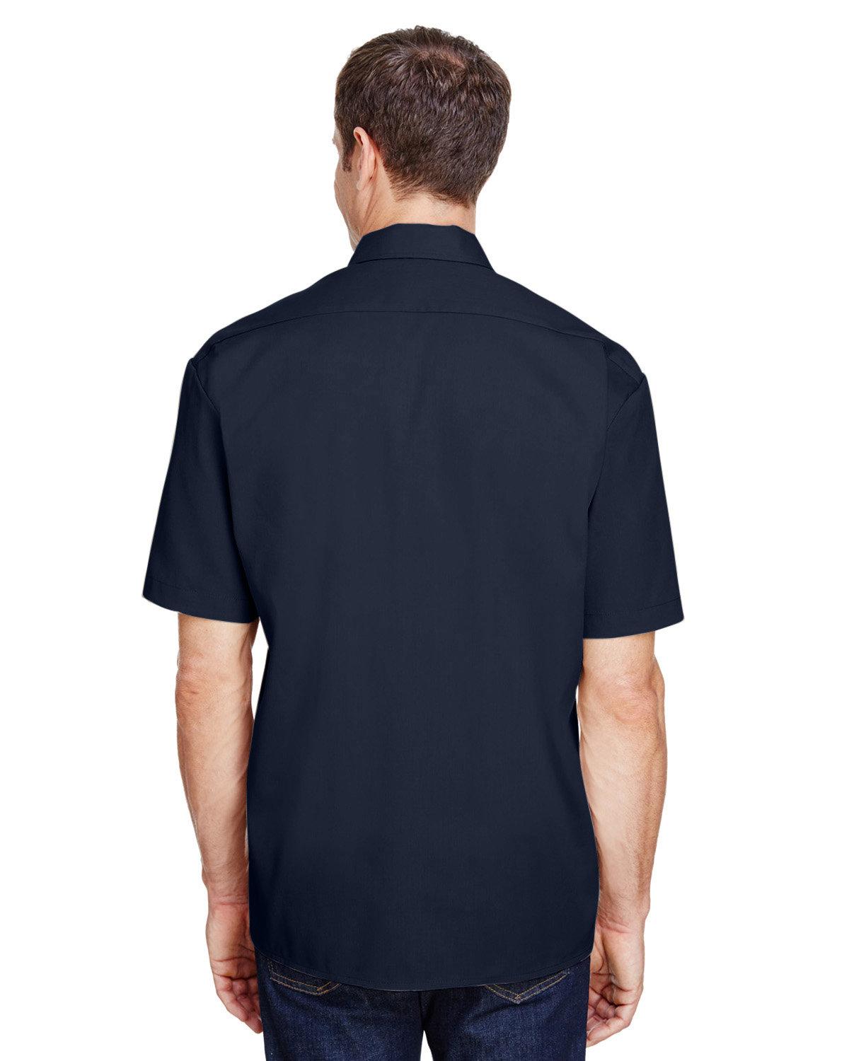 WS675 Dickies Mens FLEX Short-Sleeve Twill Work Shirt - Back Image