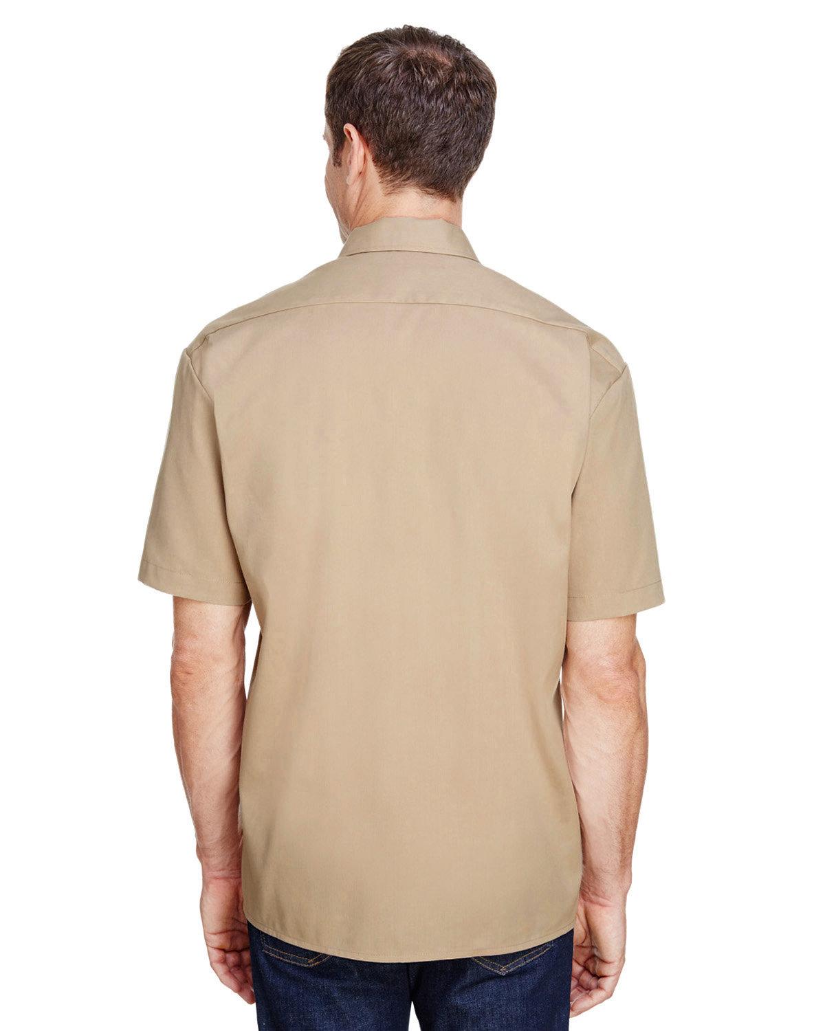 WS675 Dickies Mens FLEX Short-Sleeve Twill Work Shirt WS675 Dickies Mens FLEX Short-Sleeve Twill Work Shirt - Back Image