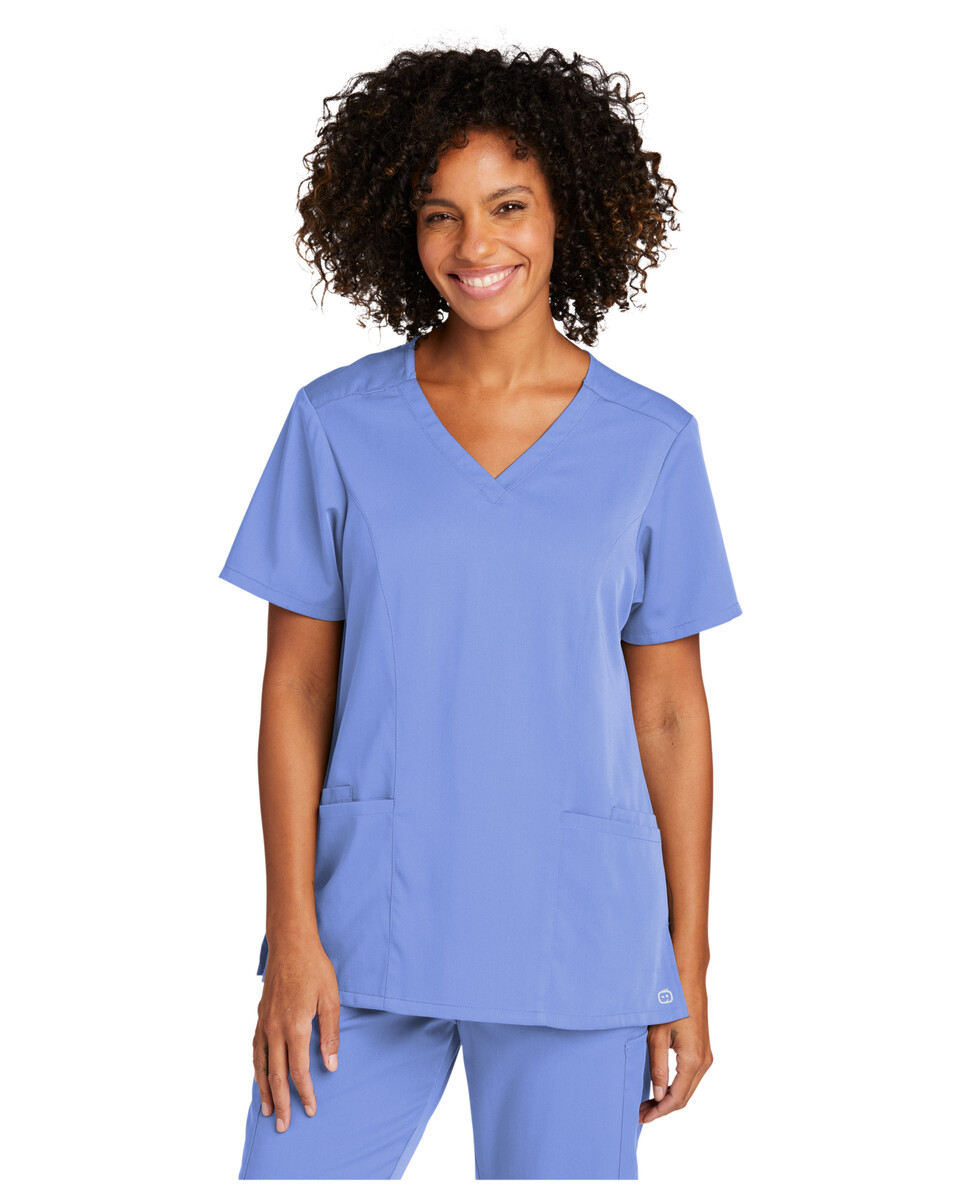 WW4168 Wonderwink Womens Premiere Flex V-Neck Top