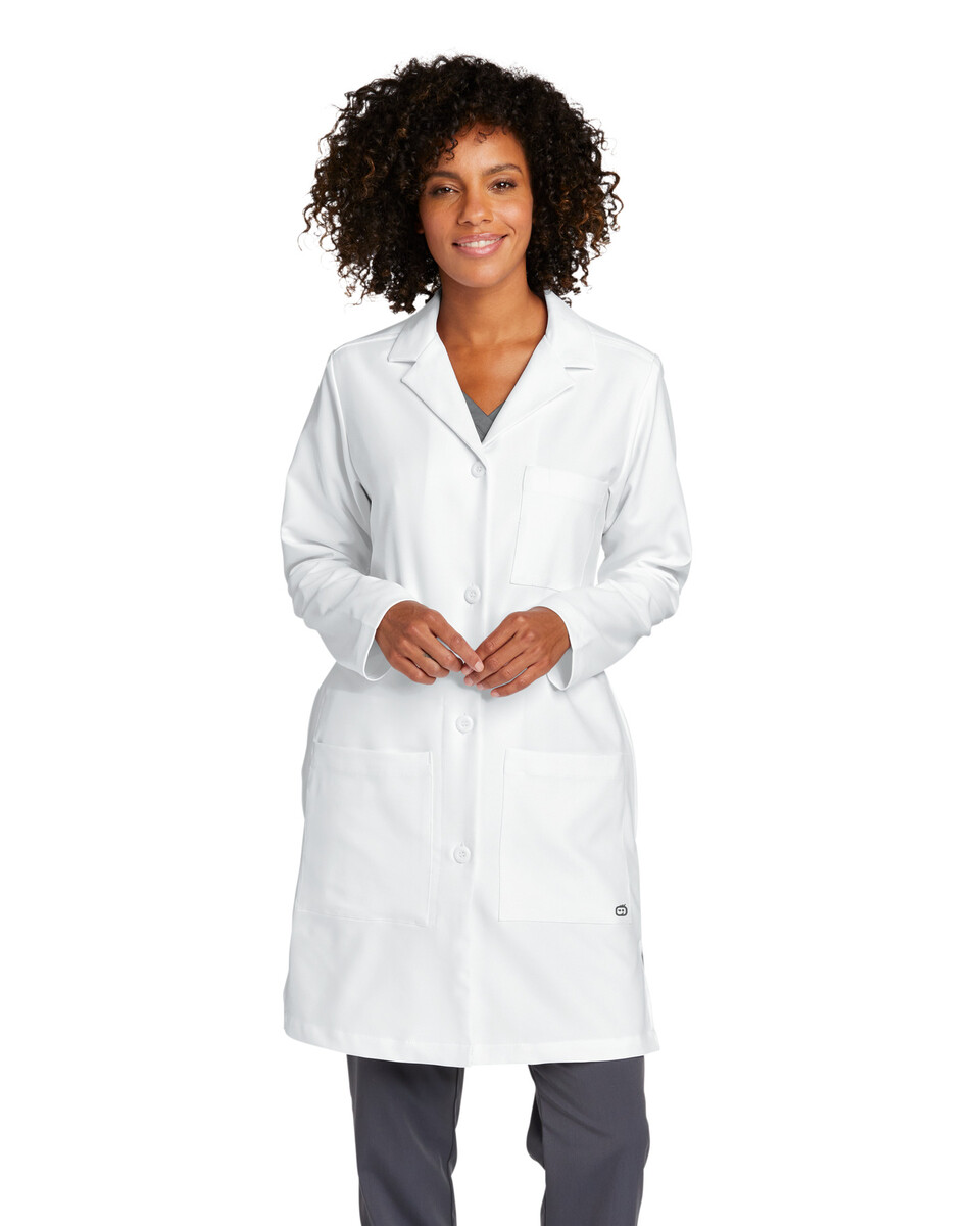 WW4172 Wonderwink Womens Long Lab Coat Zoom Image