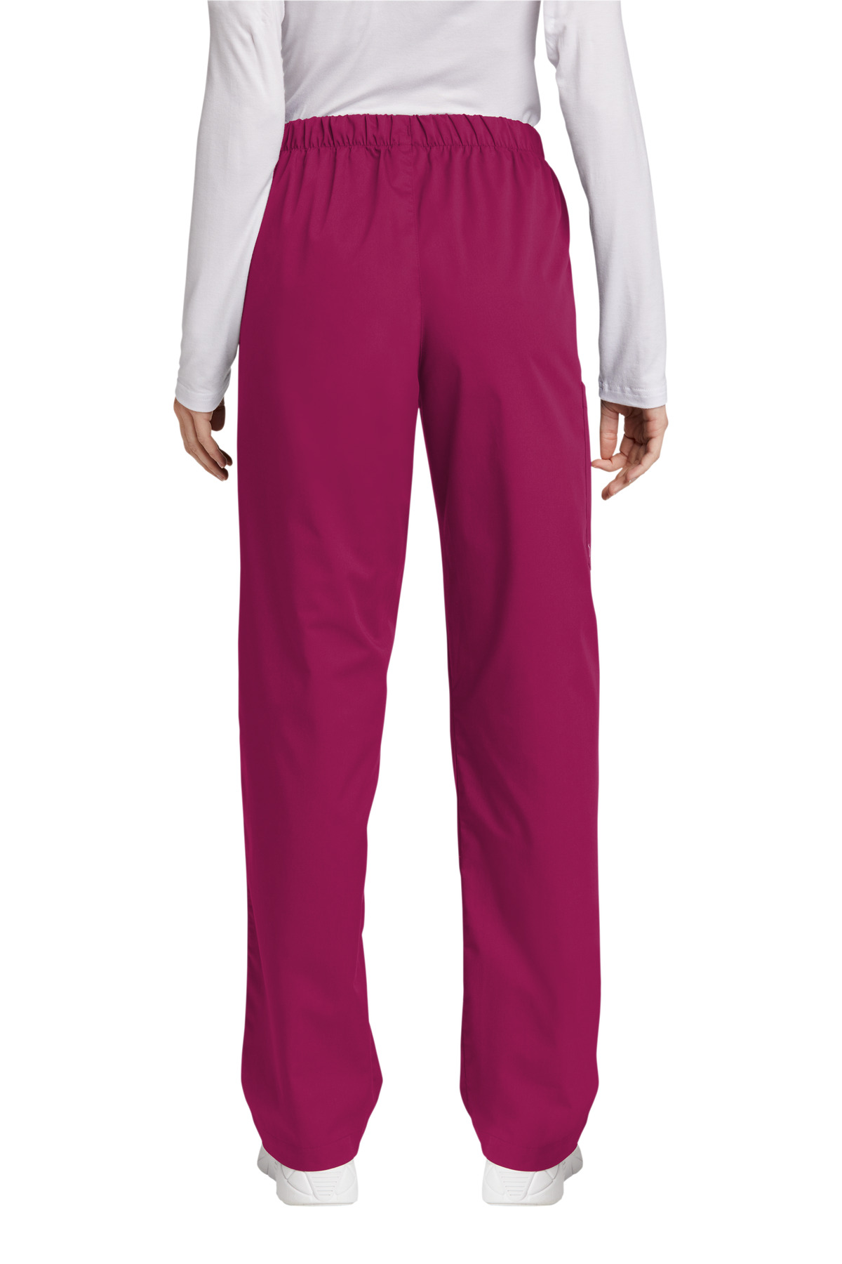 WW4550P Wonderwink Womens Petite WorkFlex Cargo Pant - Back Image