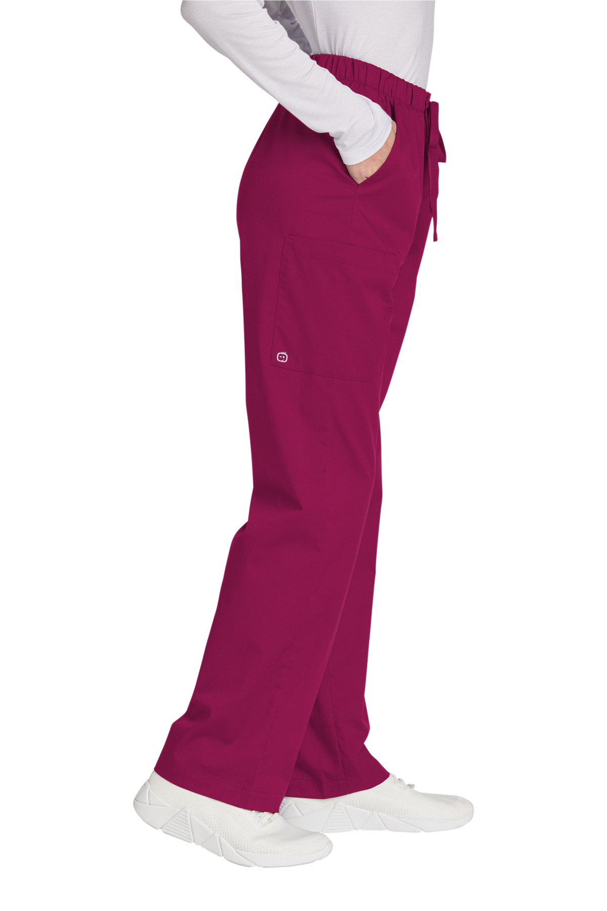 WW4550P Wonderwink Womens Petite WorkFlex Cargo Pant - Siide Image