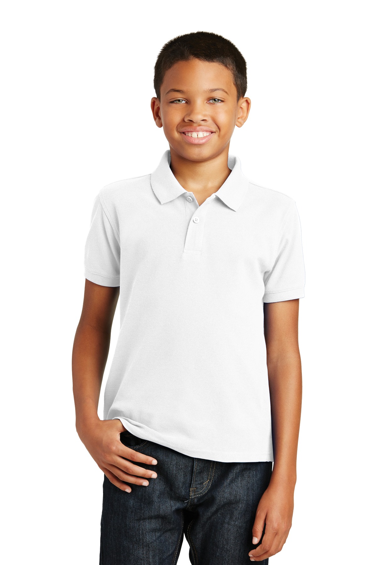 Y100 Port Authority Youth Core Classic Pique Polo. Zoom Image