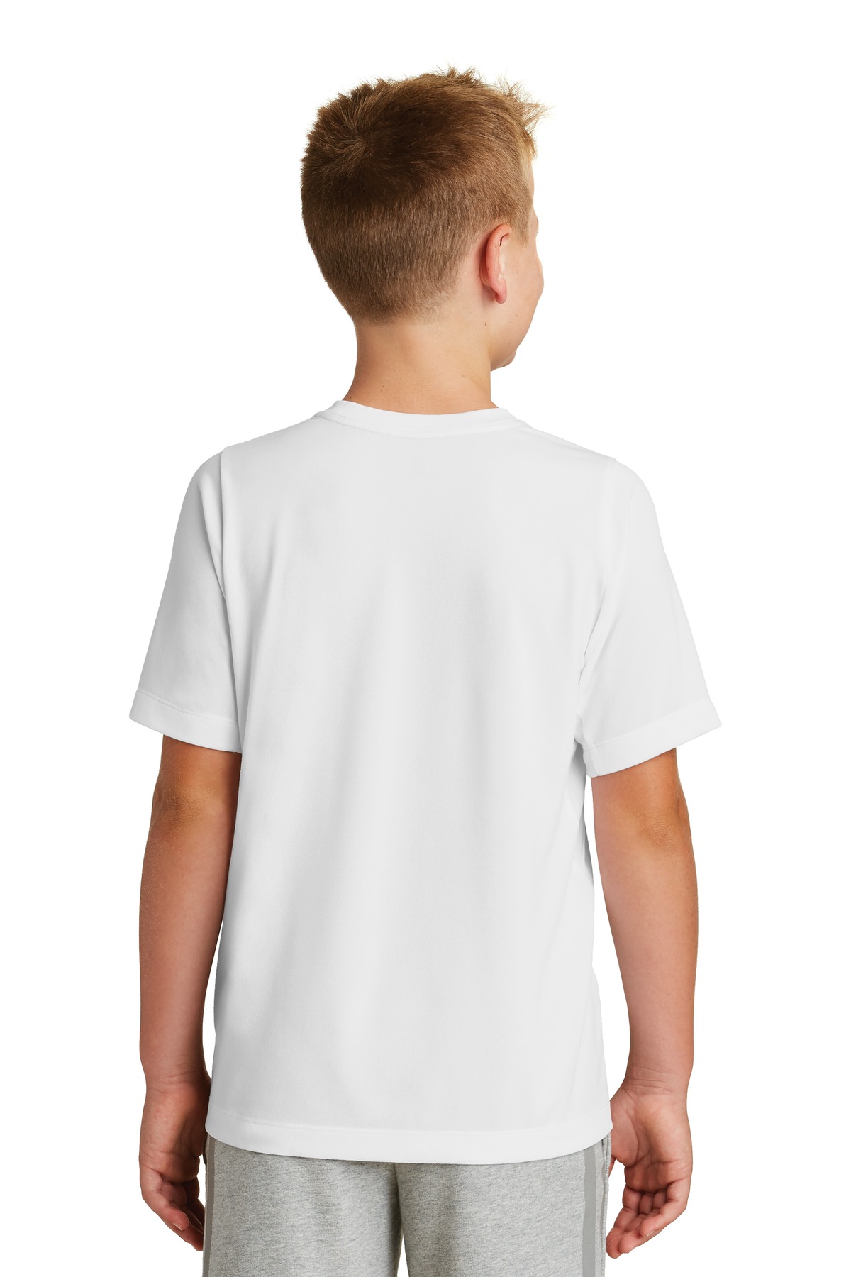 YNEA200 New Era Youth Series Performance Crew Tee. - Back Image