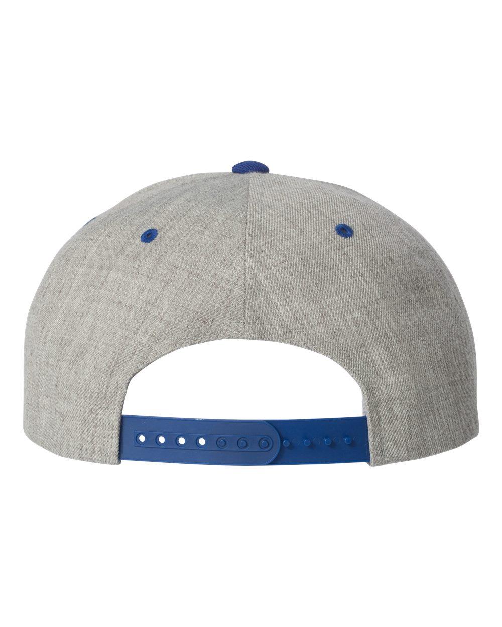 6089M YP Classics Flat Bill Snapback Cap - Back Image