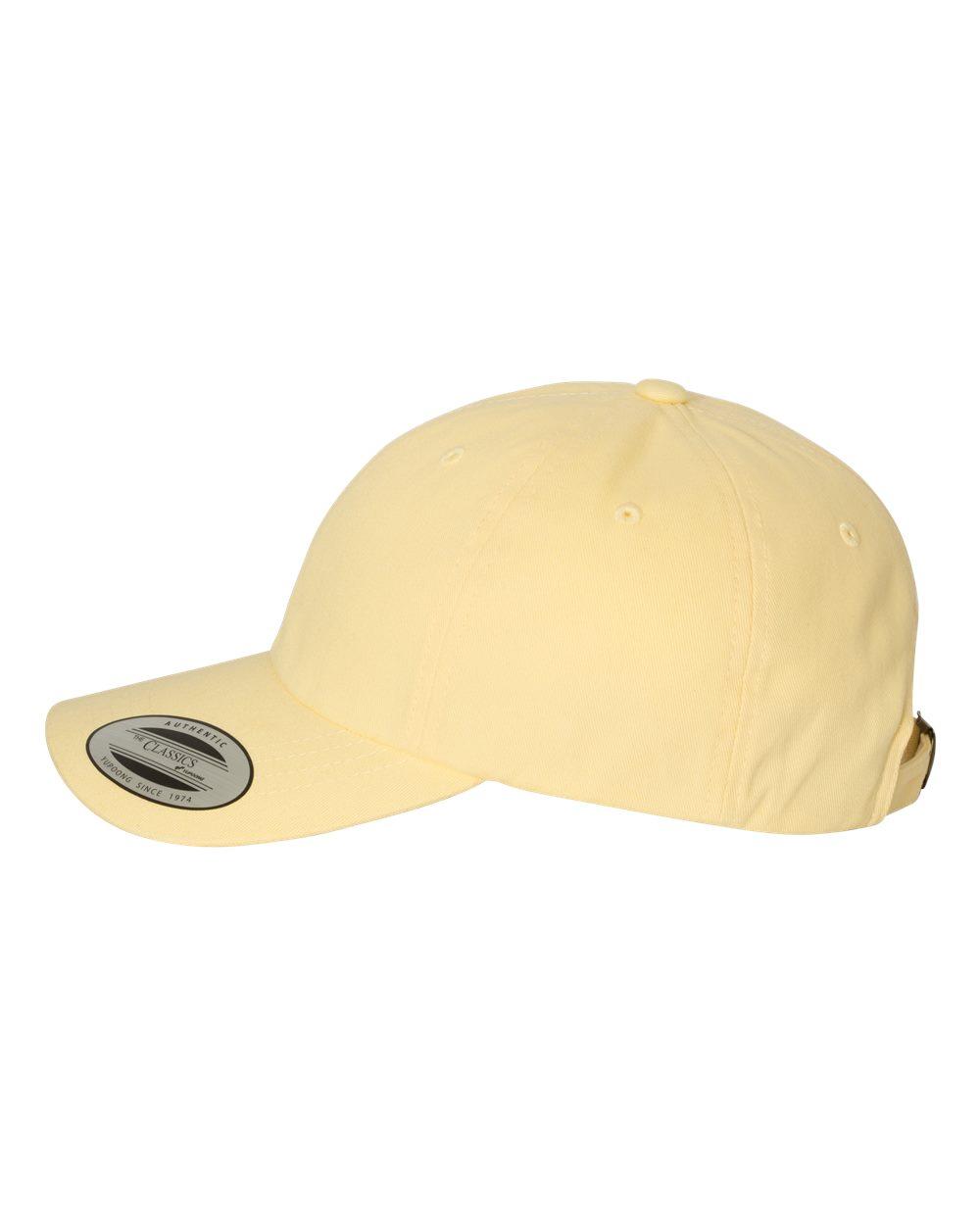 6245PT YP Classics Peached Twill Dads Cap - Siide Image