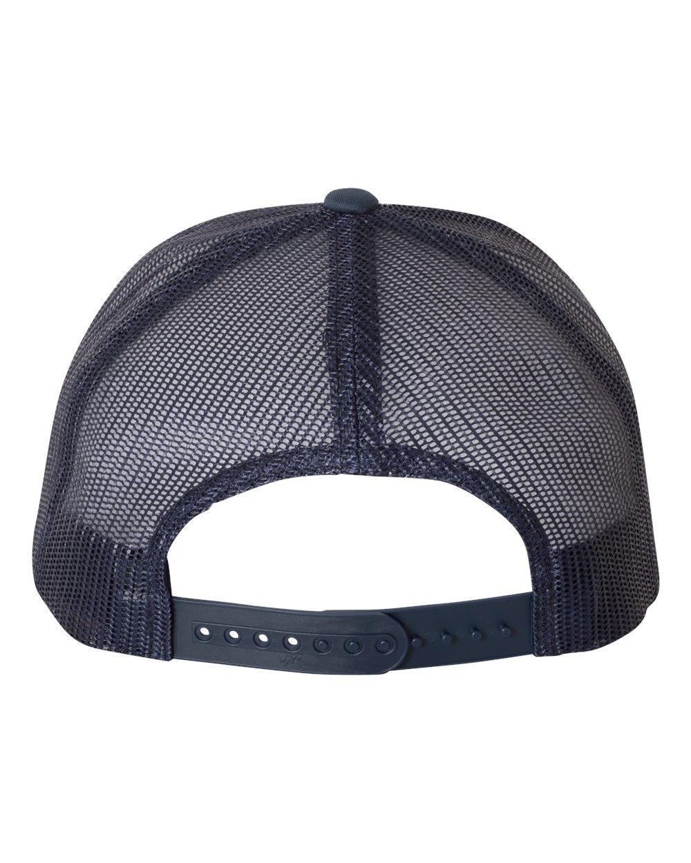 6606 YP Classics Six-Panel Retro Trucker Cap - Back Image