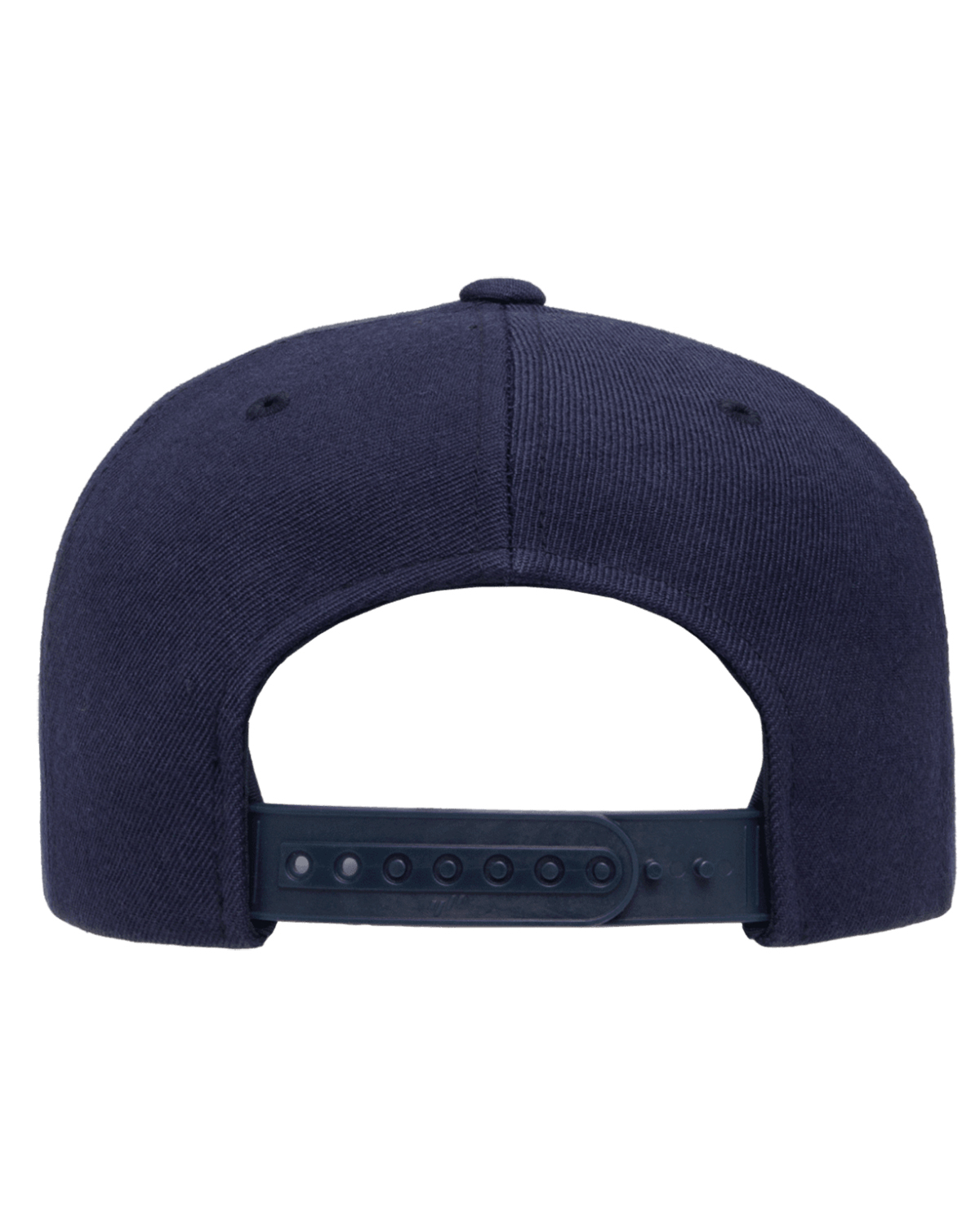 YP5089 Yupoong Adult 5-Panel Structured Flat Visor Classic Snapback Cap - Back Image