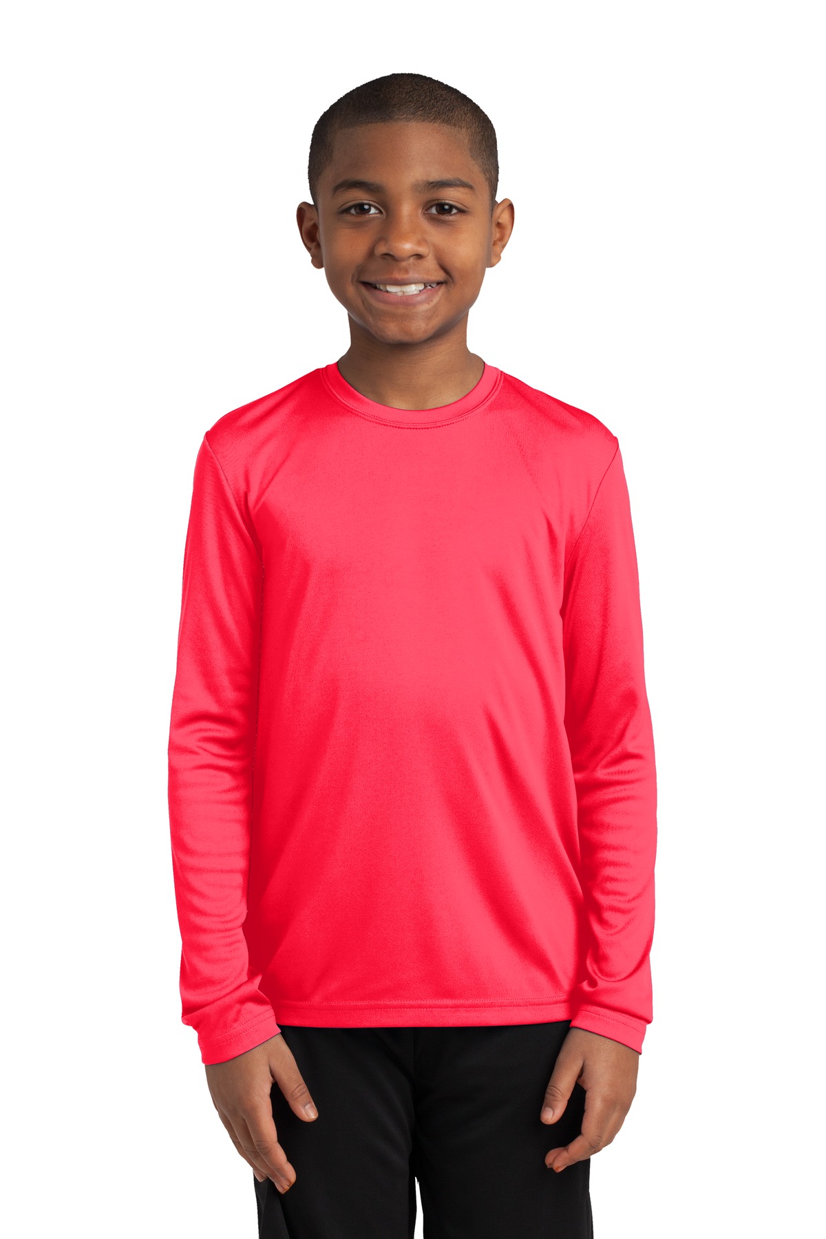 YST350LS Sport-Tek Youth Long Sleeve PosiCharge Competitor Tee.
