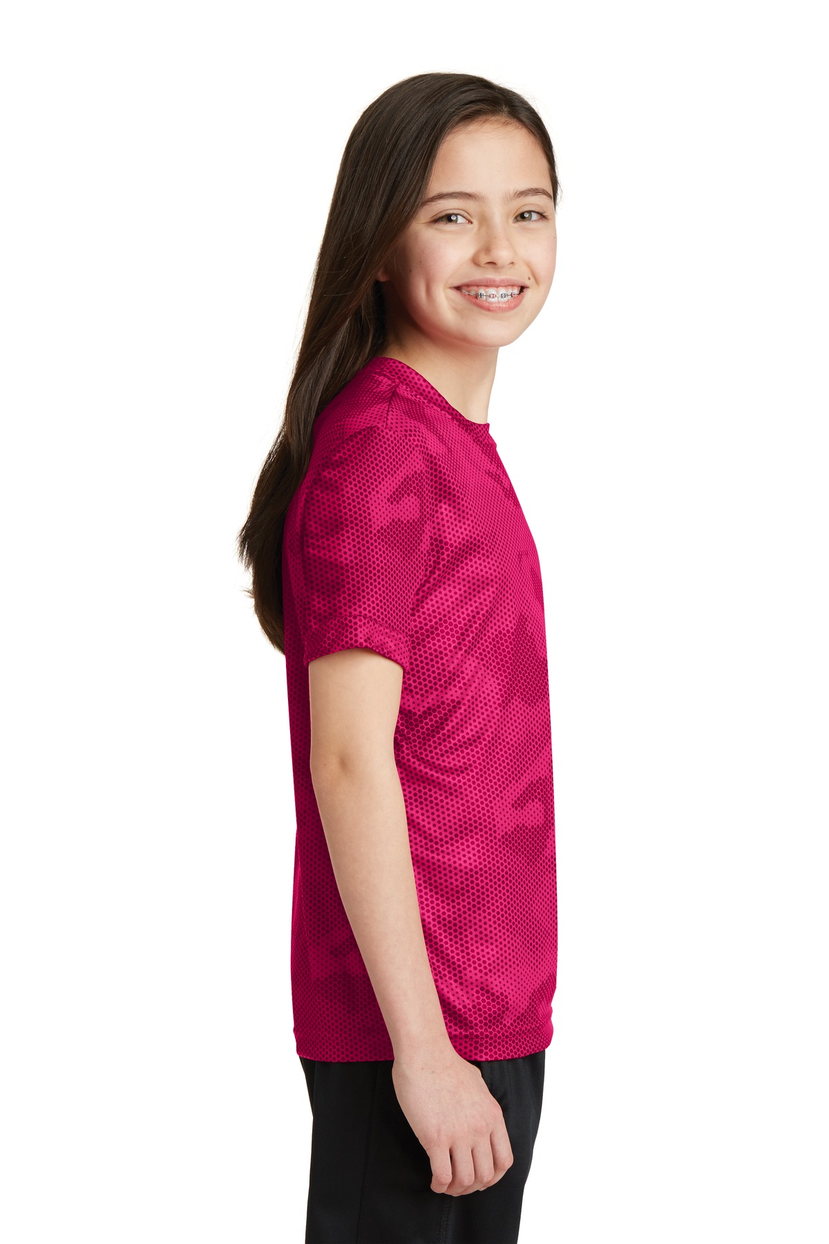 YST370 Sport-Tek Youth CamoHex Tee. - Siide Image