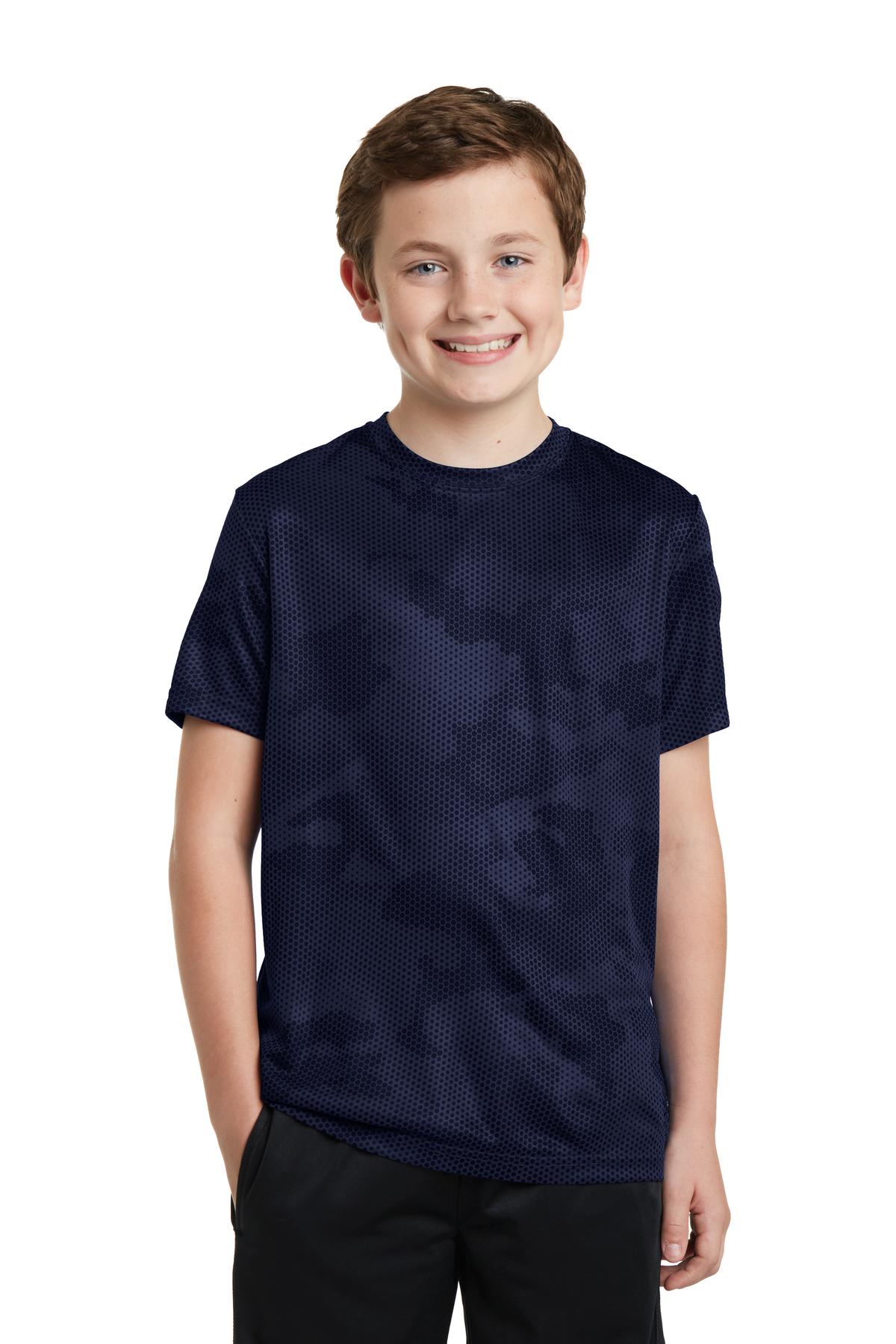 YST370 Sport-Tek Youth CamoHex Tee.
