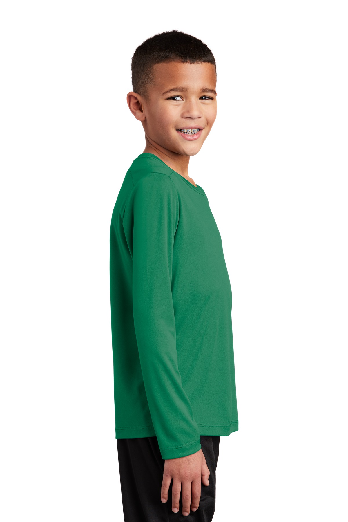 YST420LS Sport-Tek Youth Posi-UV Pro Long Sleeve Tee. - Siide Image