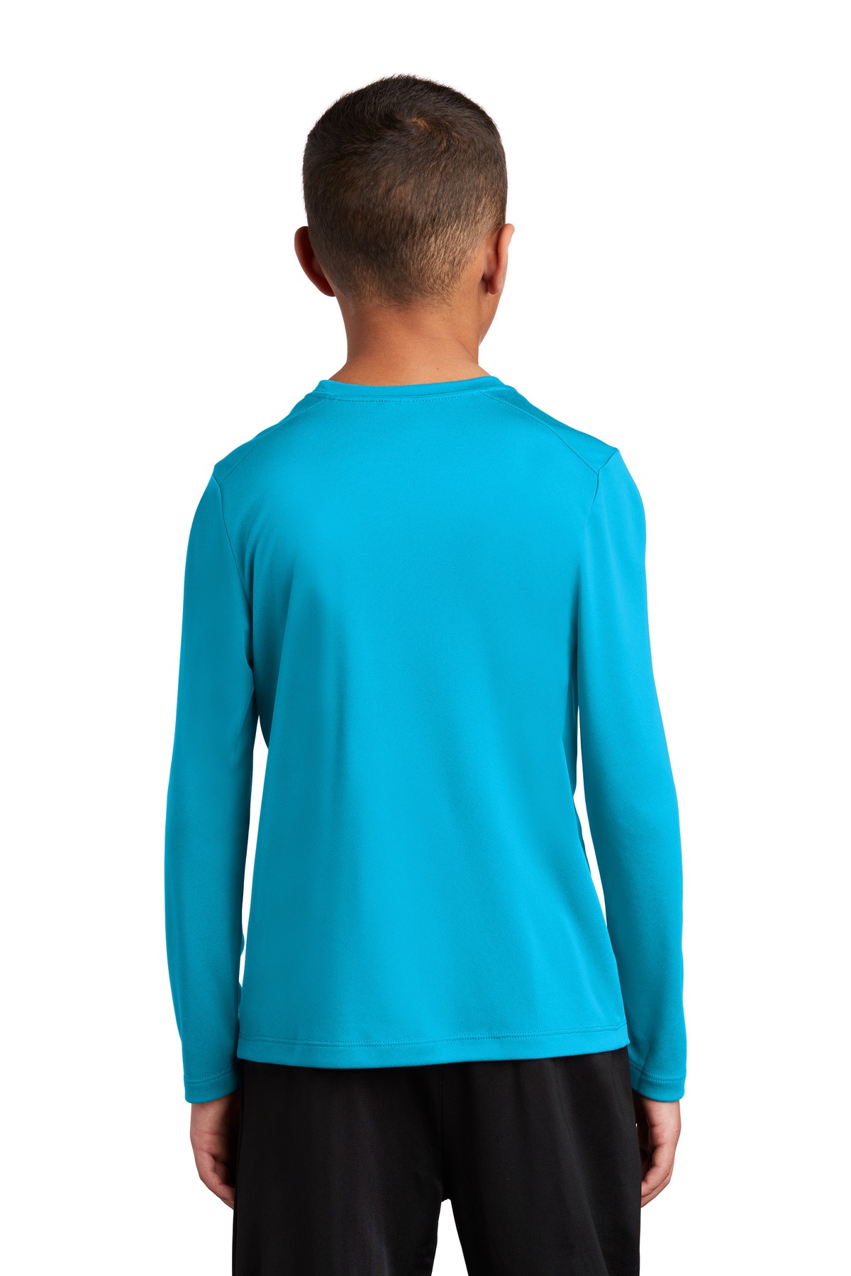 YST420LS Sport-Tek Youth Posi-UV Pro Long Sleeve Tee. - Back Image