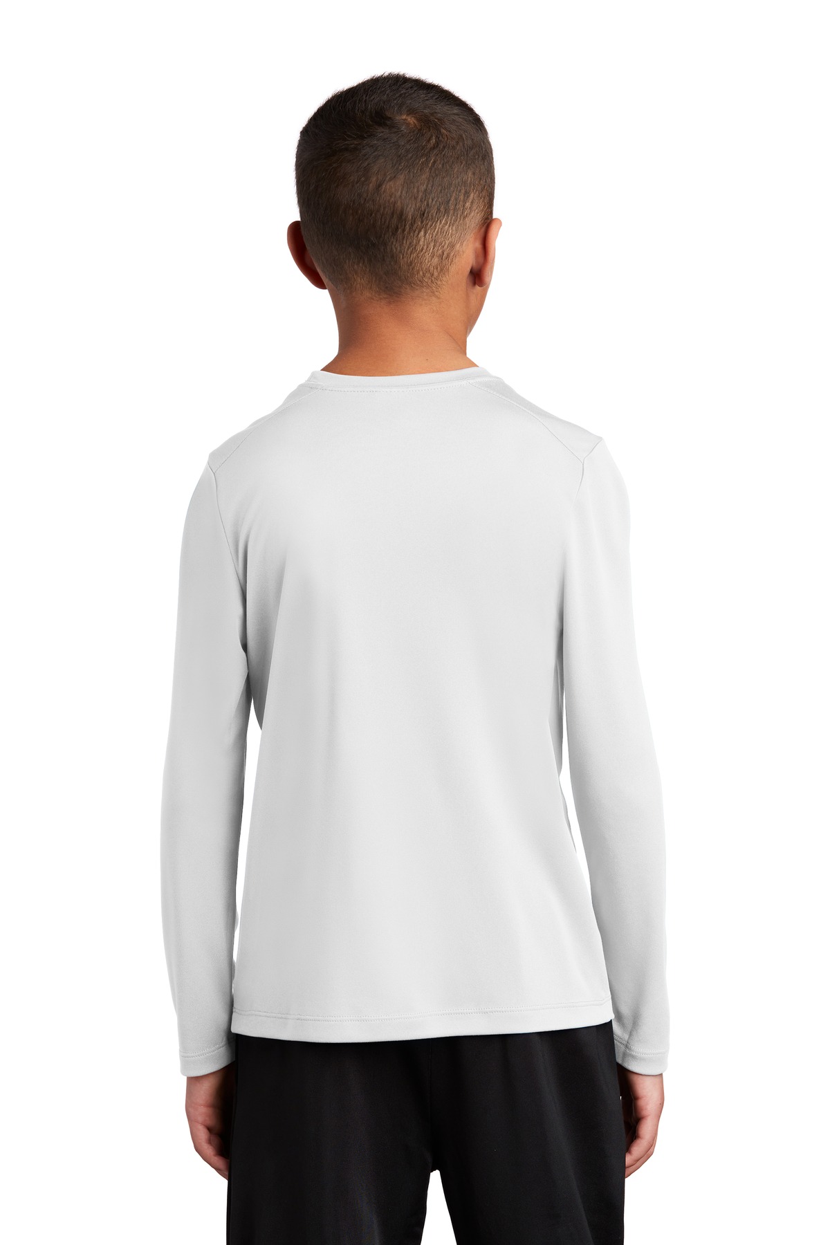 YST420LS Sport-Tek Youth Posi-UV Pro Long Sleeve Tee. - Back Image