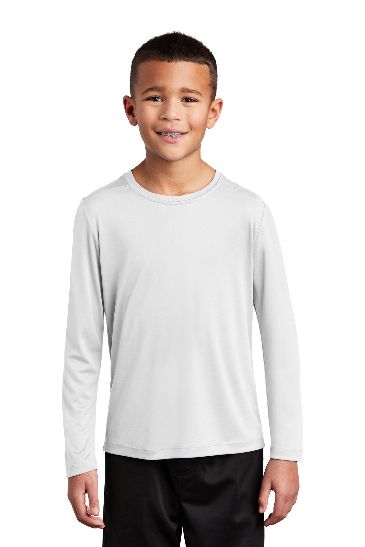 YST420LS Sport-Tek Youth Posi-UV Pro Long Sleeve Tee.
