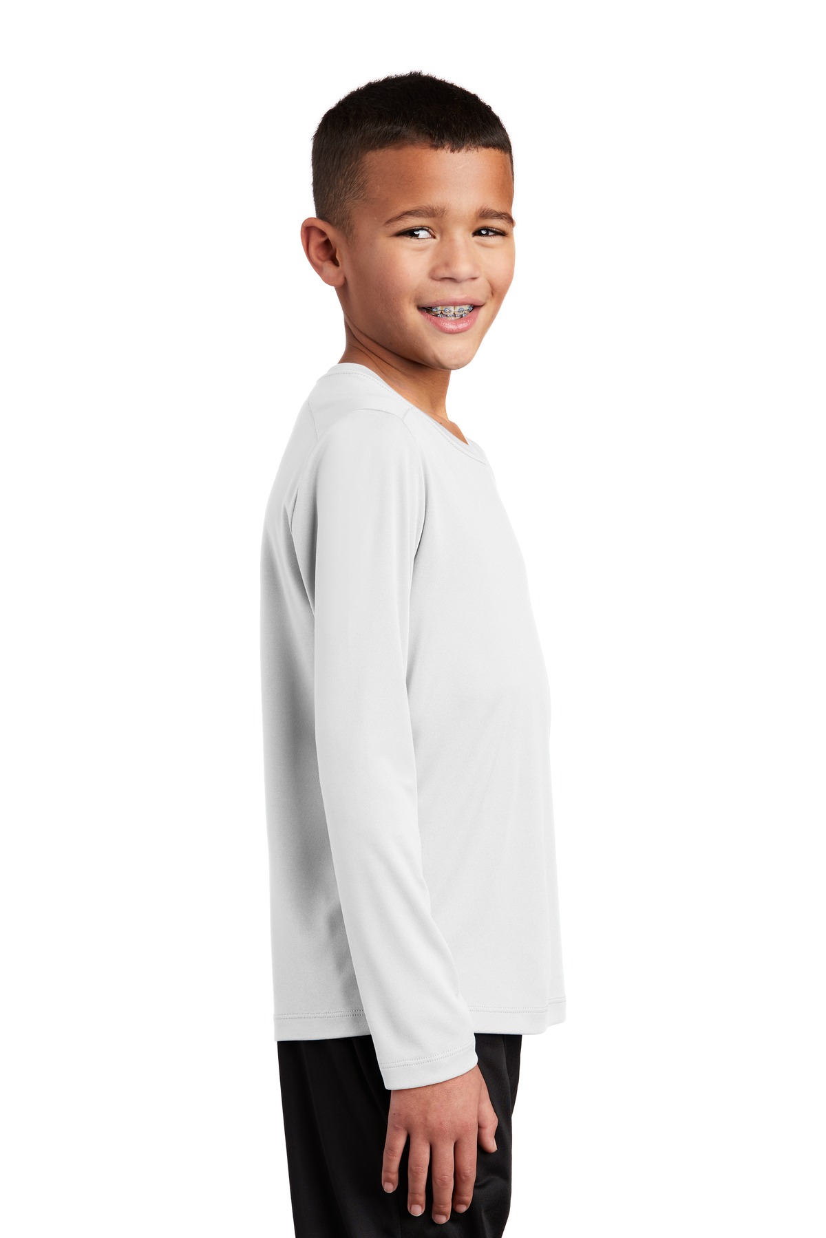YST420LS Sport-Tek Youth Posi-UV Pro Long Sleeve Tee. - Siide Image