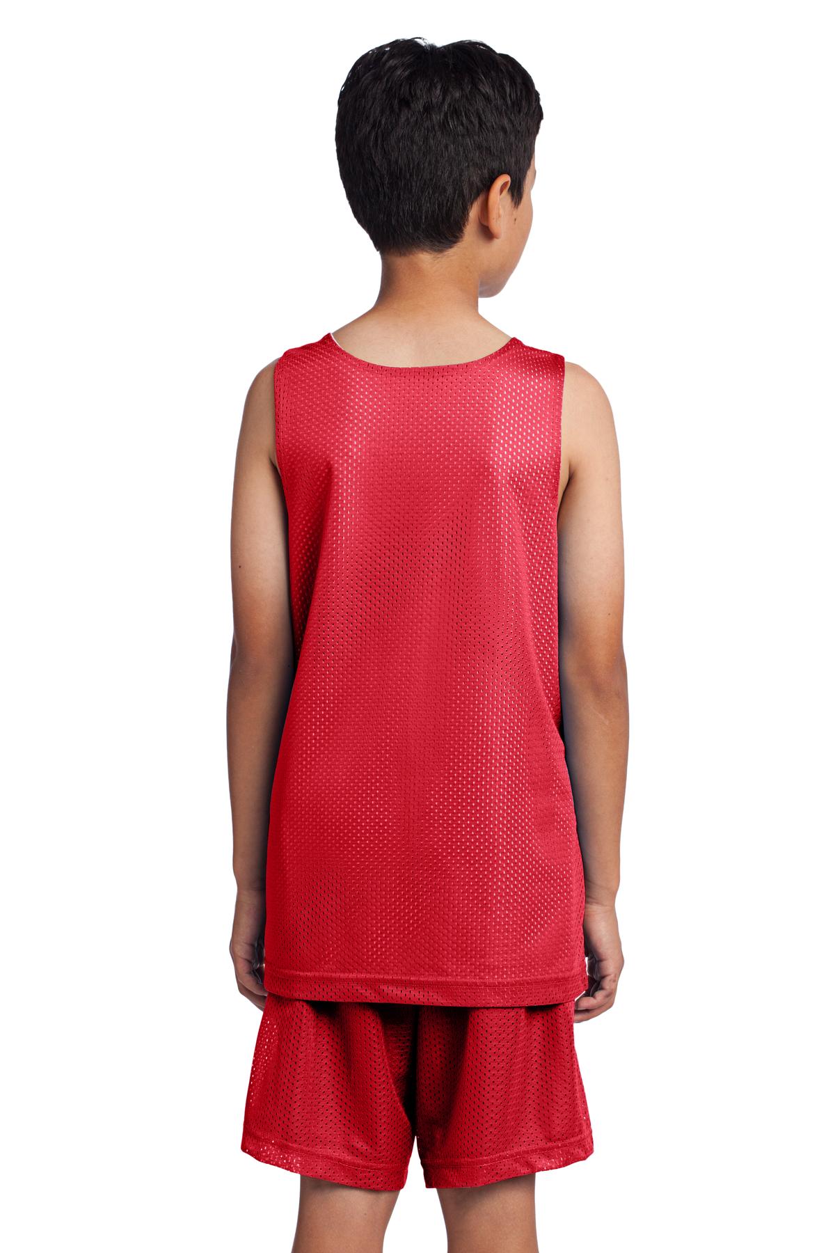 YST500 Sport-Tek Youth PosiCharge Classic Mesh Reversible Tank. YST500 Sport-Tek Youth PosiCharge Classic Mesh Reversible Tank. - Back Image