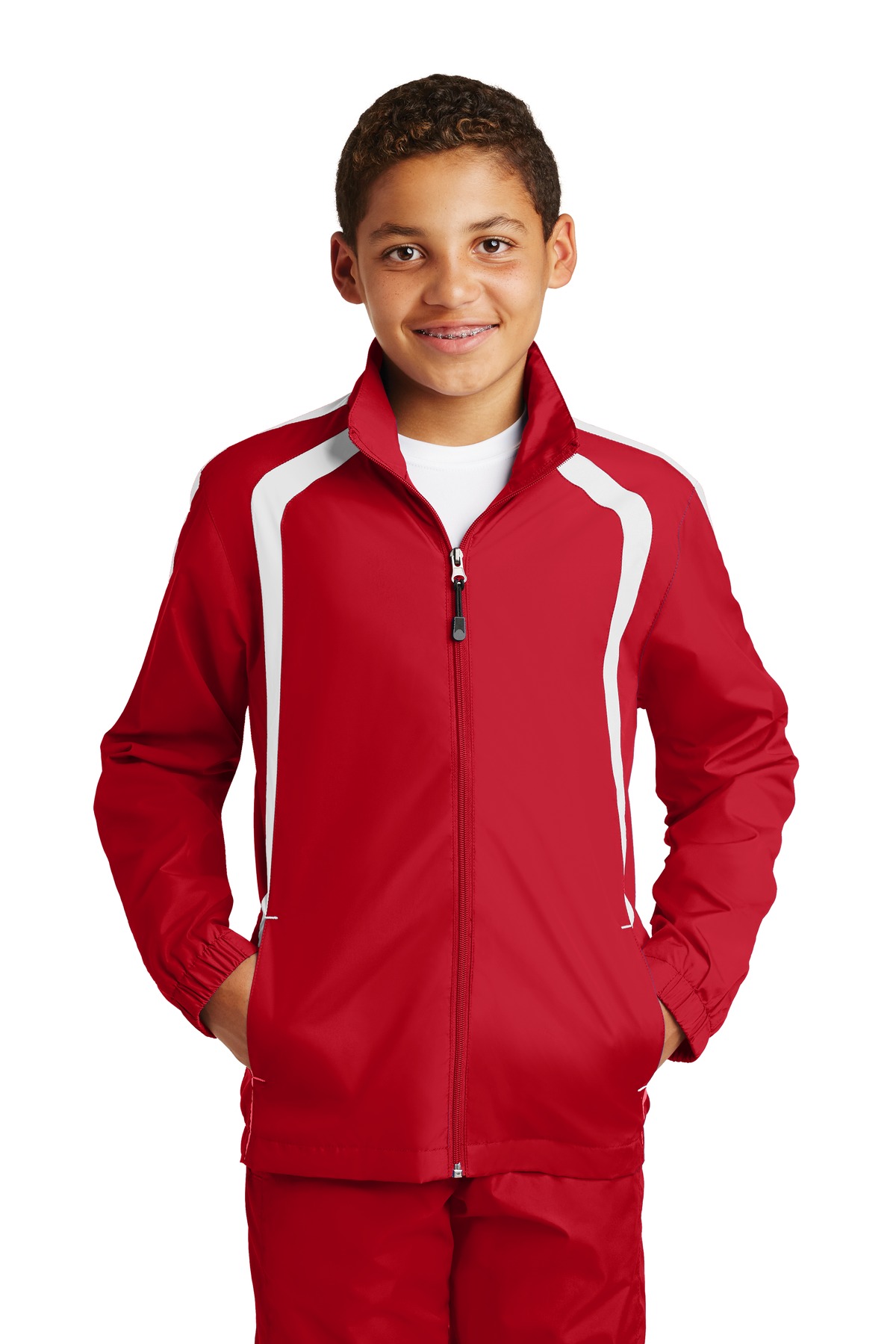 YST60 Sport-Tek Youth Colorblock Raglan Jacket. YST60 Sport-Tek Youth Colorblock Raglan Jacket.