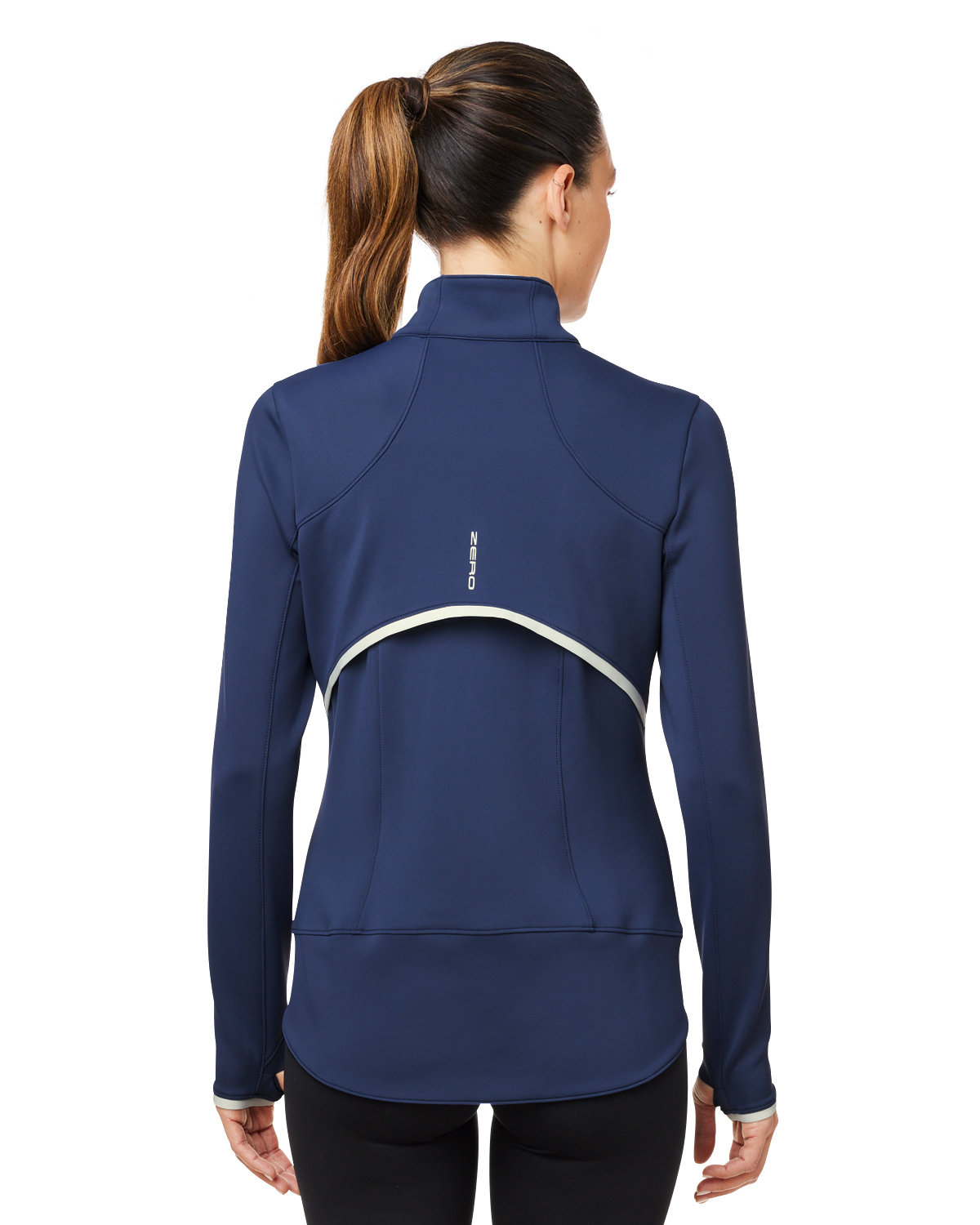 L1022L Zero Restriction Ladies Sofia Quarter-Zip Pullover - Back Image